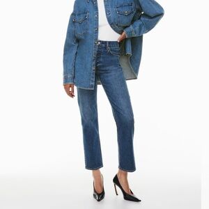 Aritzia Arlo High Rise Straight Jean, size 24, NWT